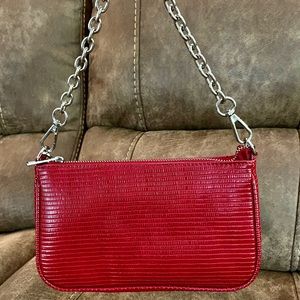 Urban Outfitters Chain Baguette Purse in Red Wine.  NWOT Same Day Shipping!